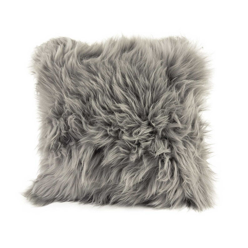Dutchskins Cushion Cushion sheepskin | linen sheepskin cushion | Fur pillow cre