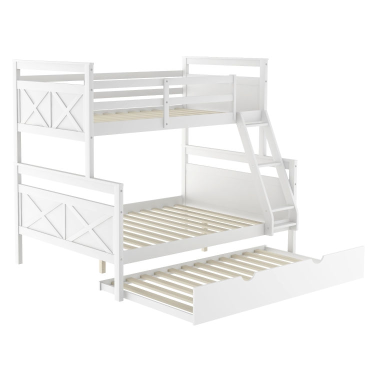 Household Twin Over Full Bunk Bed With Ladder & Trundle