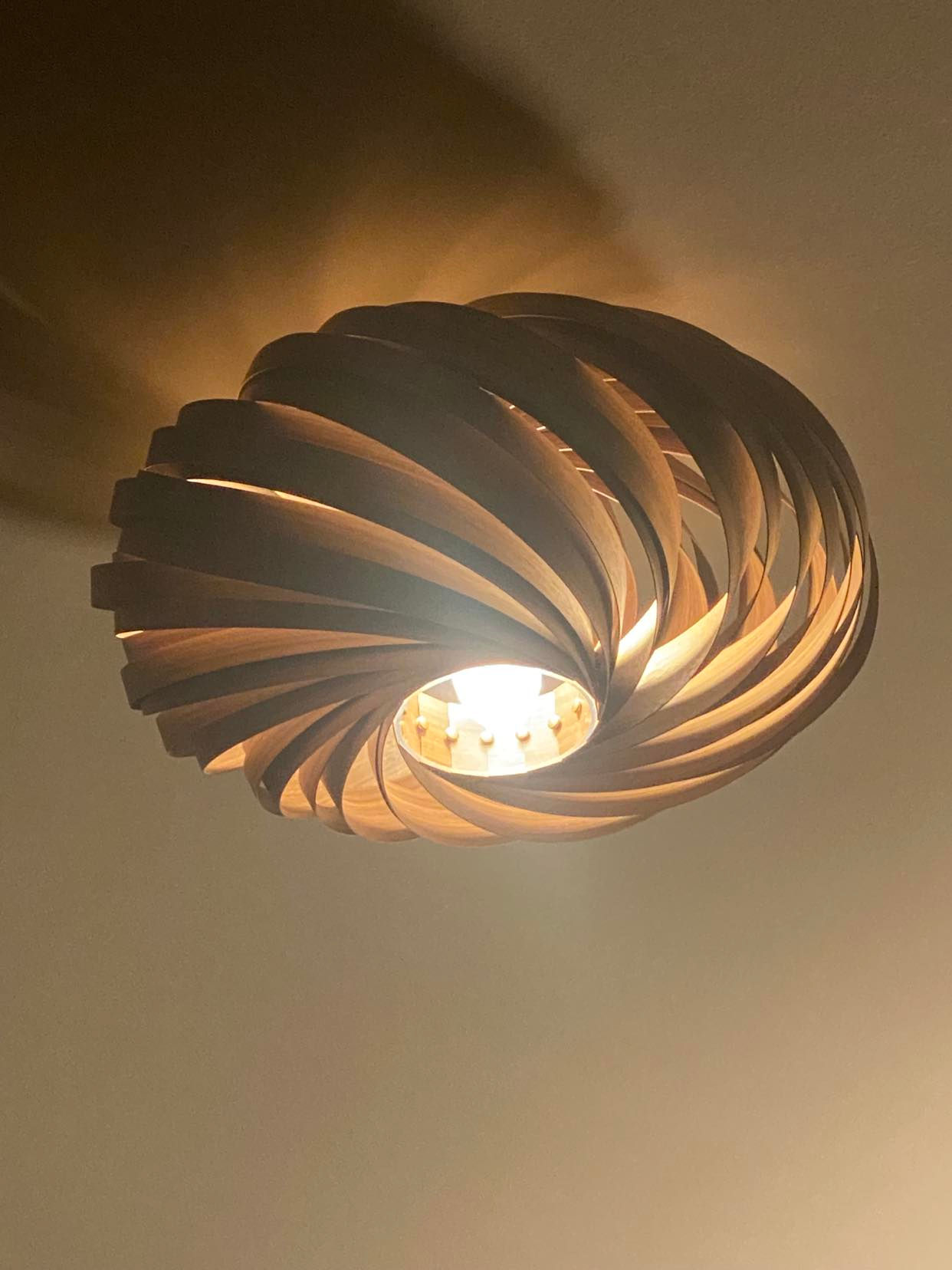 Chalet Charm Walnut European Made Light Fitting