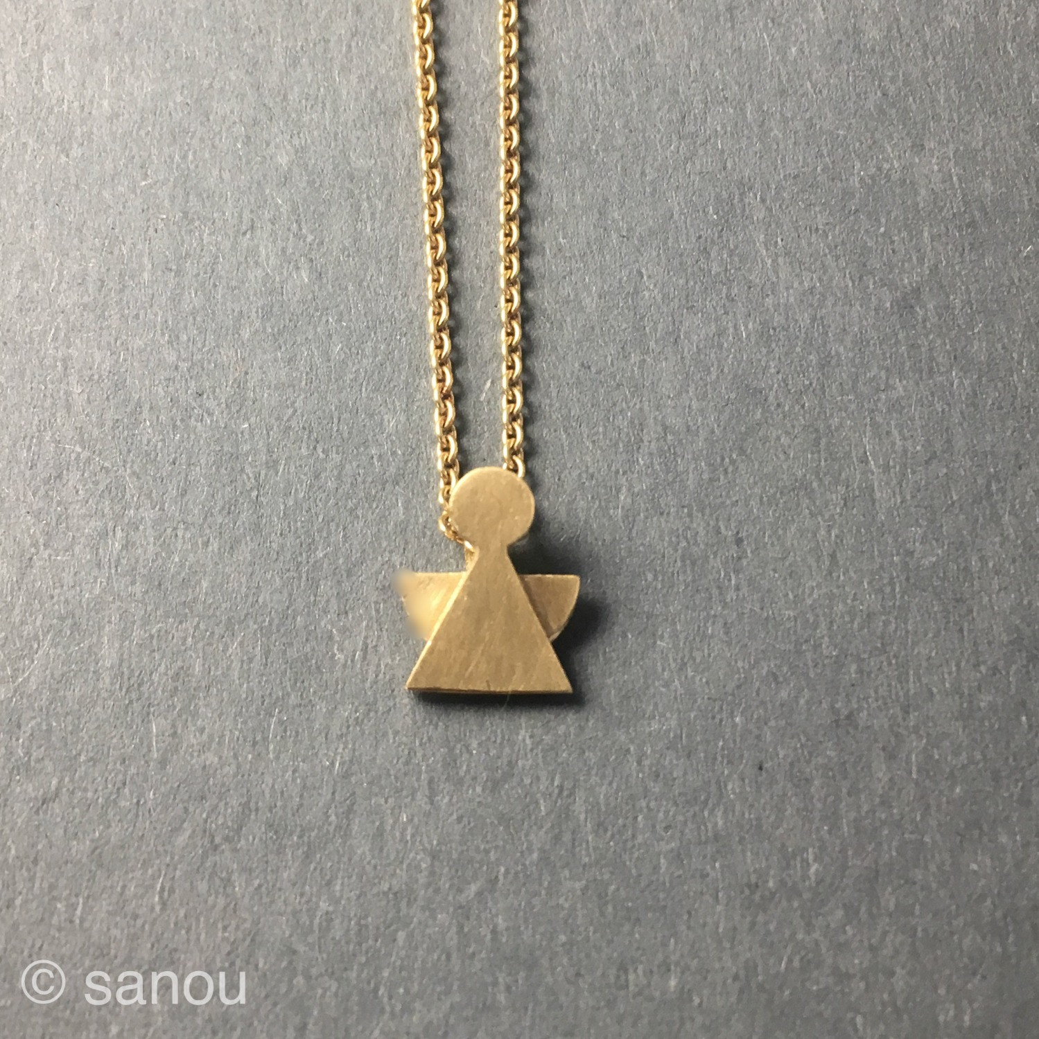 Schutzengel Anhänger in Gold