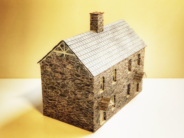 Nearly finished Front Row cottages showing barge board detailing