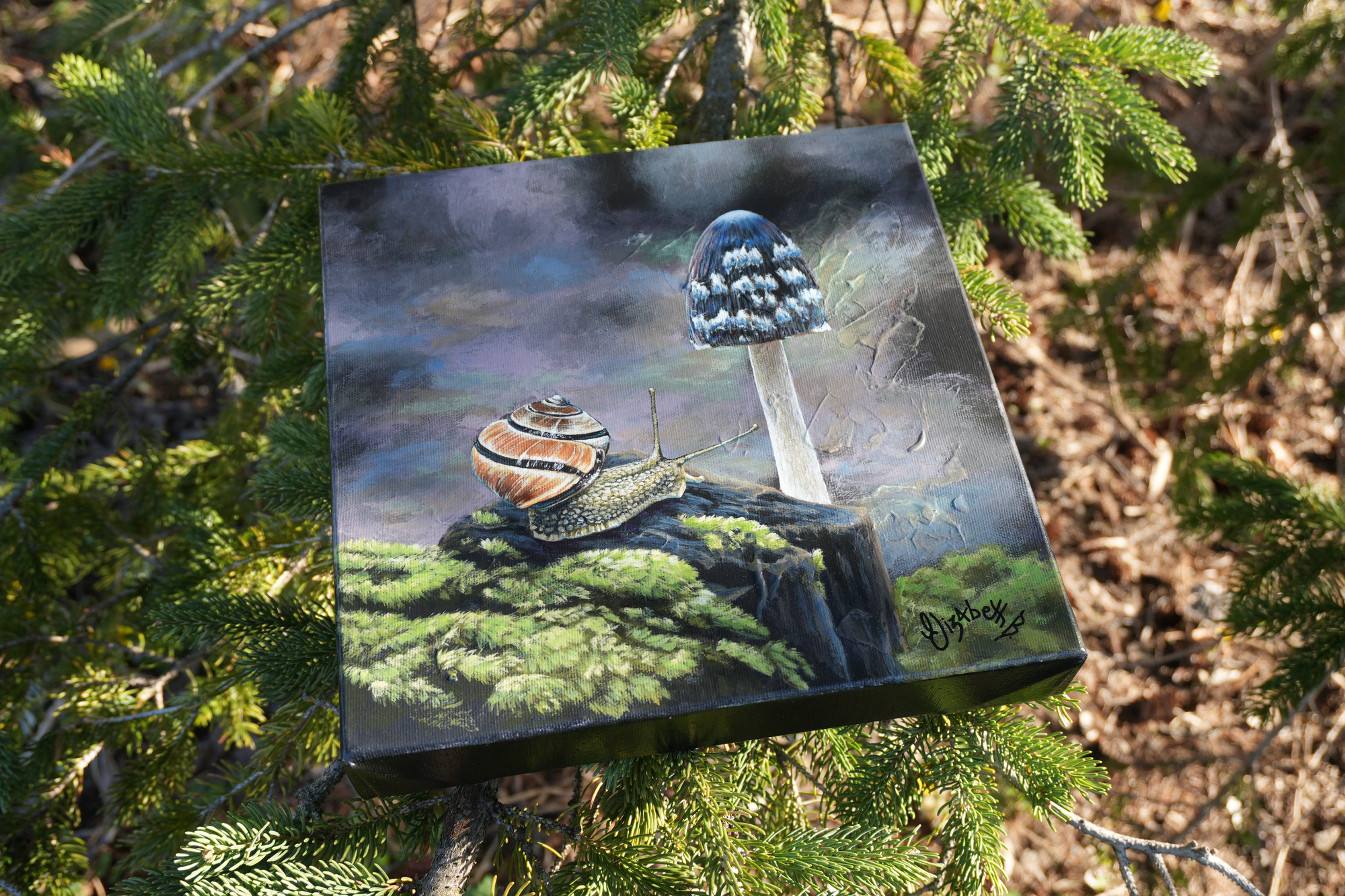 "Sois Patient" Original Acrylic Painting