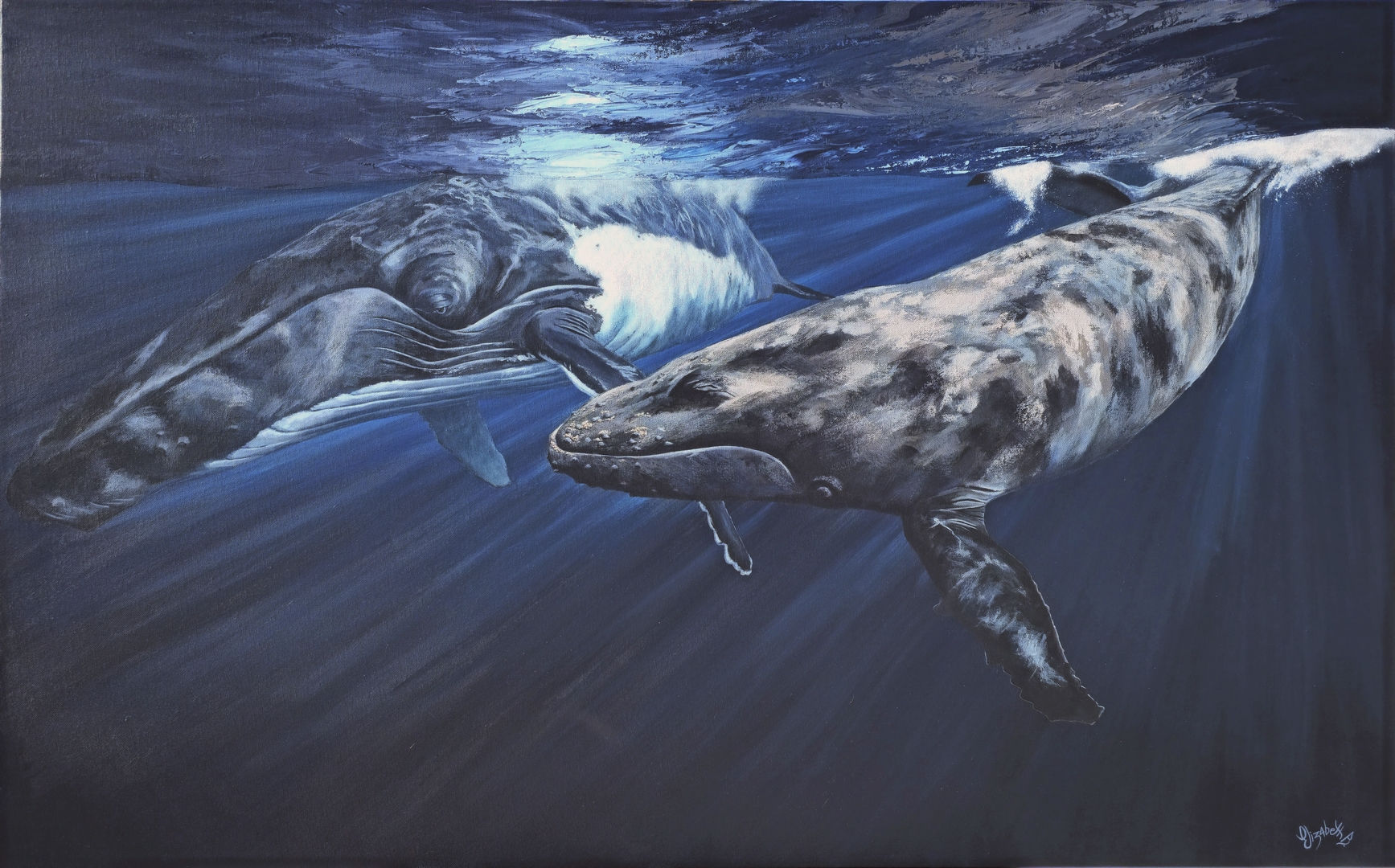 "Tether me" Original Acrylic Painting