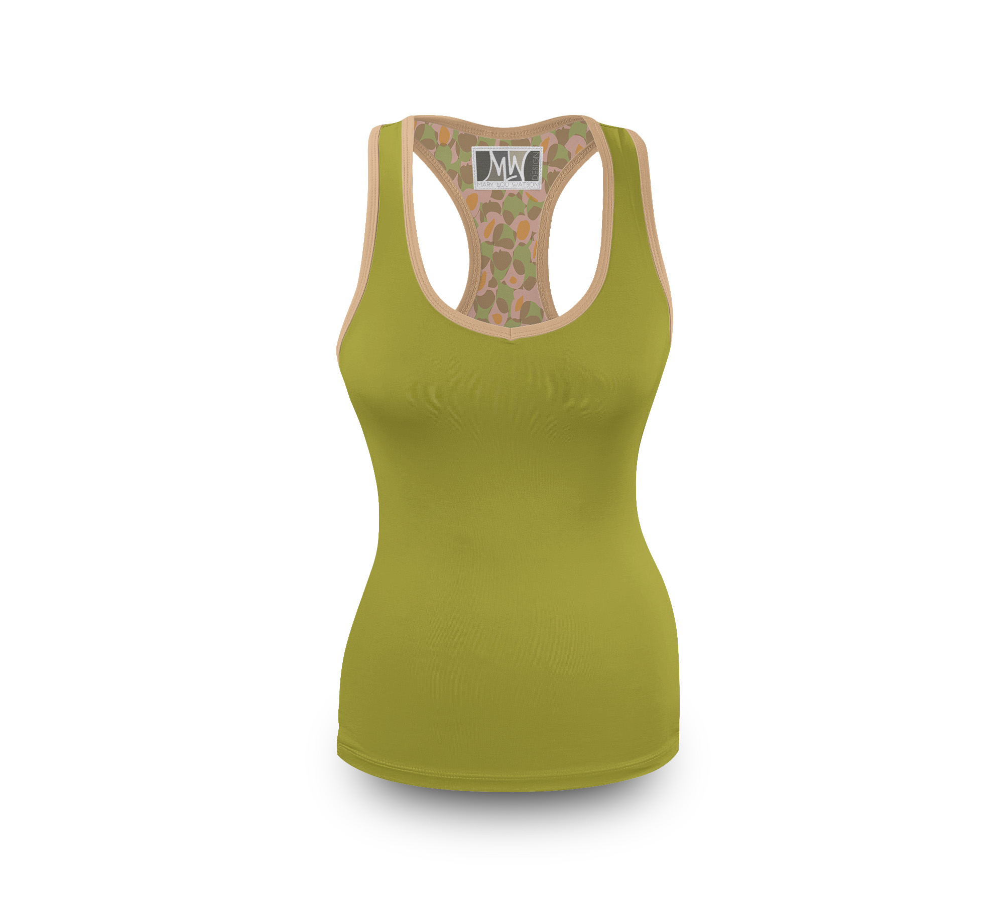 Front View abstract tribal green