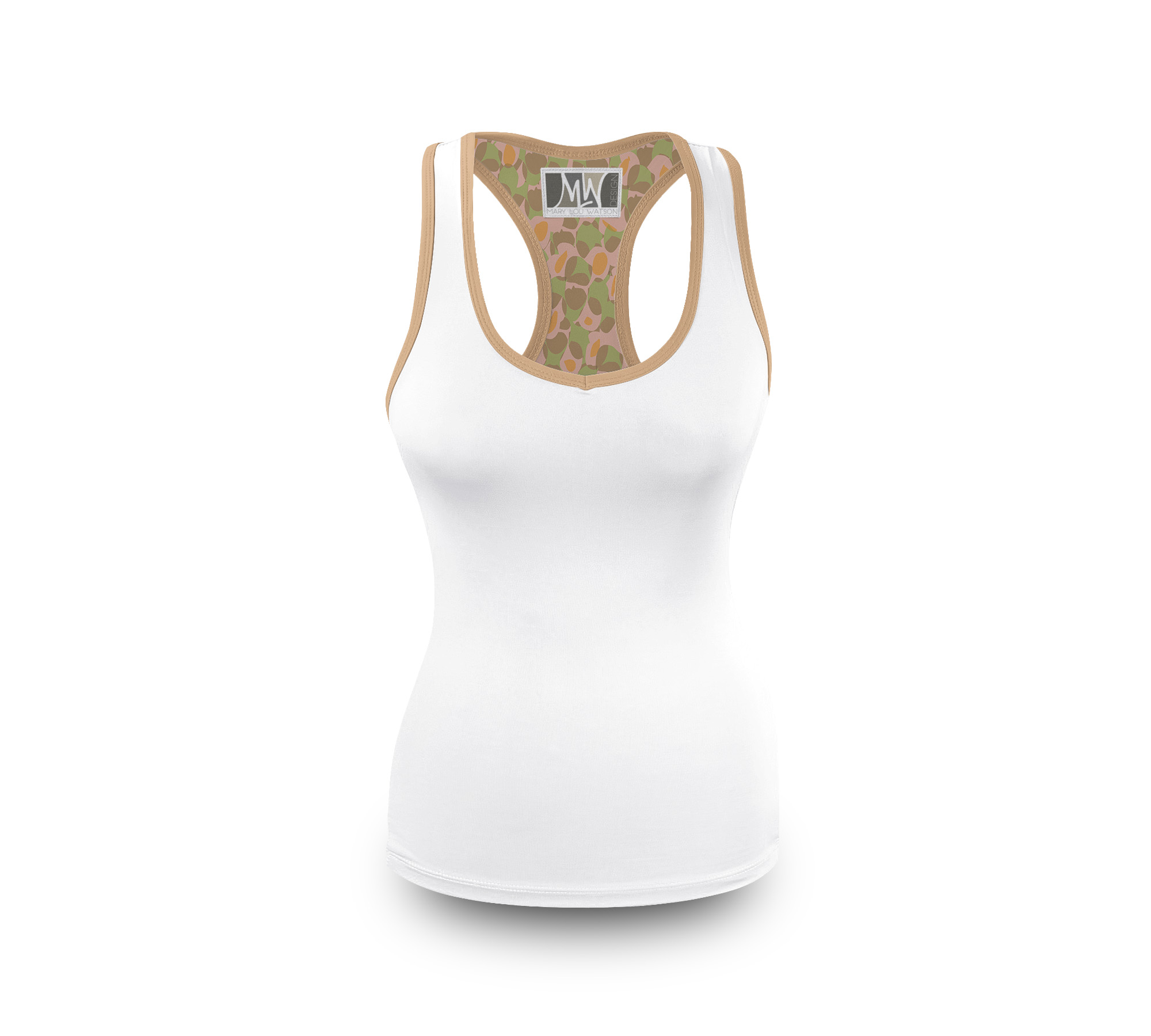 Front View abstract tribal white