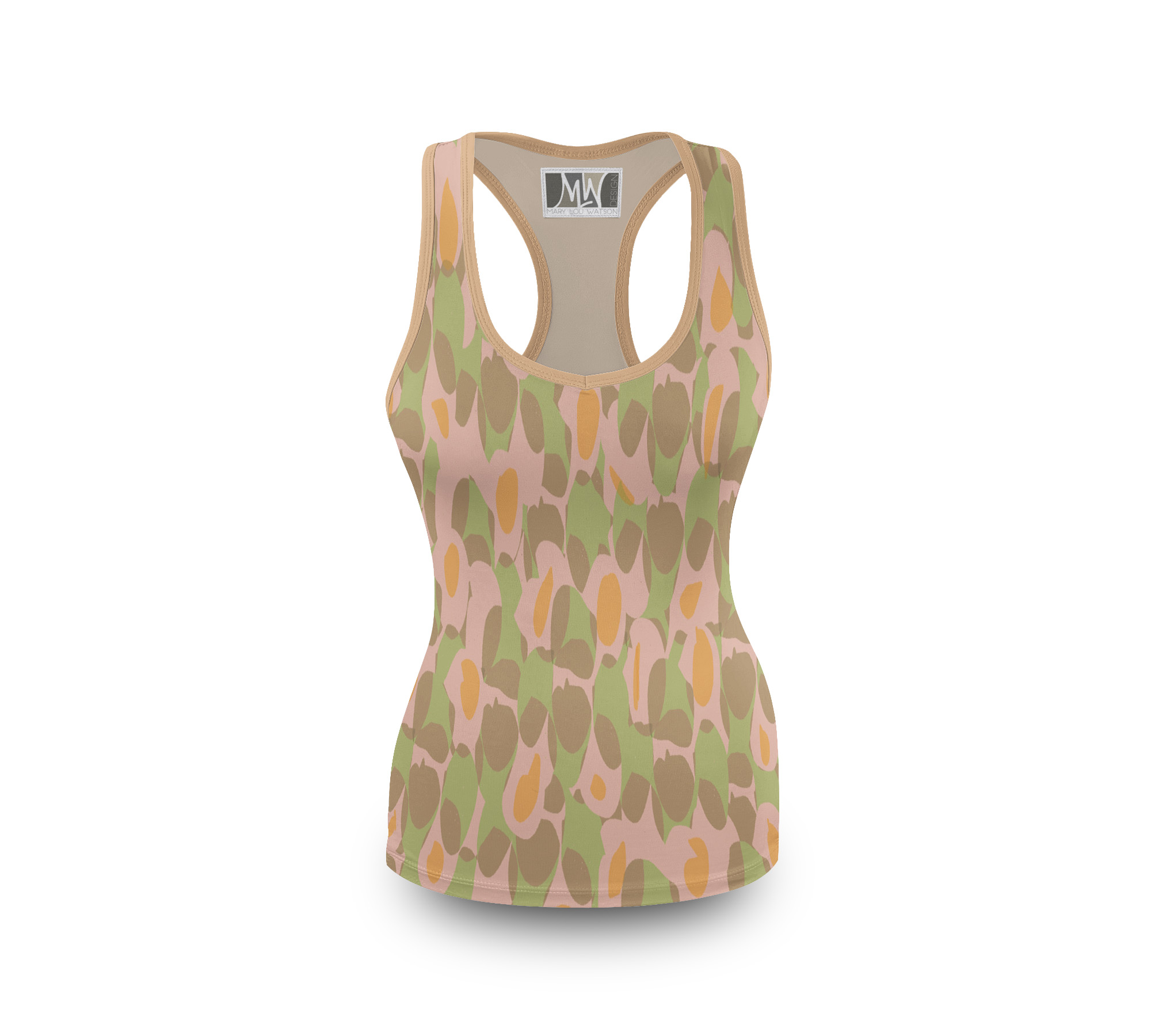 Front View abstract tribal brown