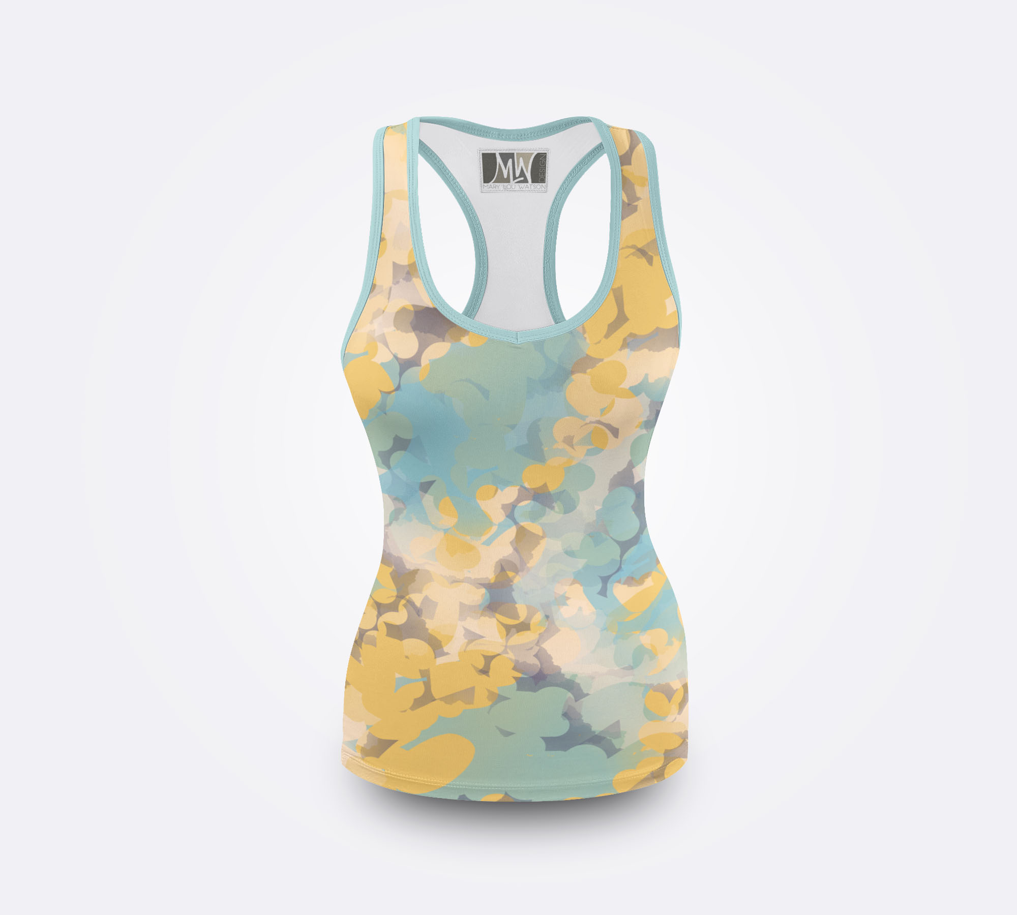 Front View Abstract Yellow Gold