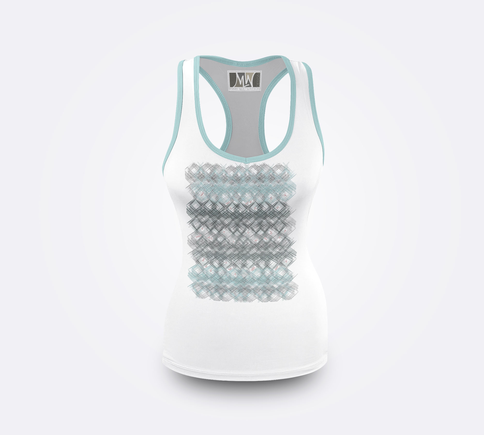 Front View Lucid white turq
