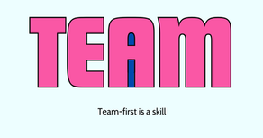 There's no "I" in team.