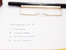 Making A Shopping List
