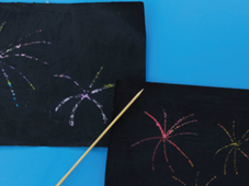Fireworks Scratch Art