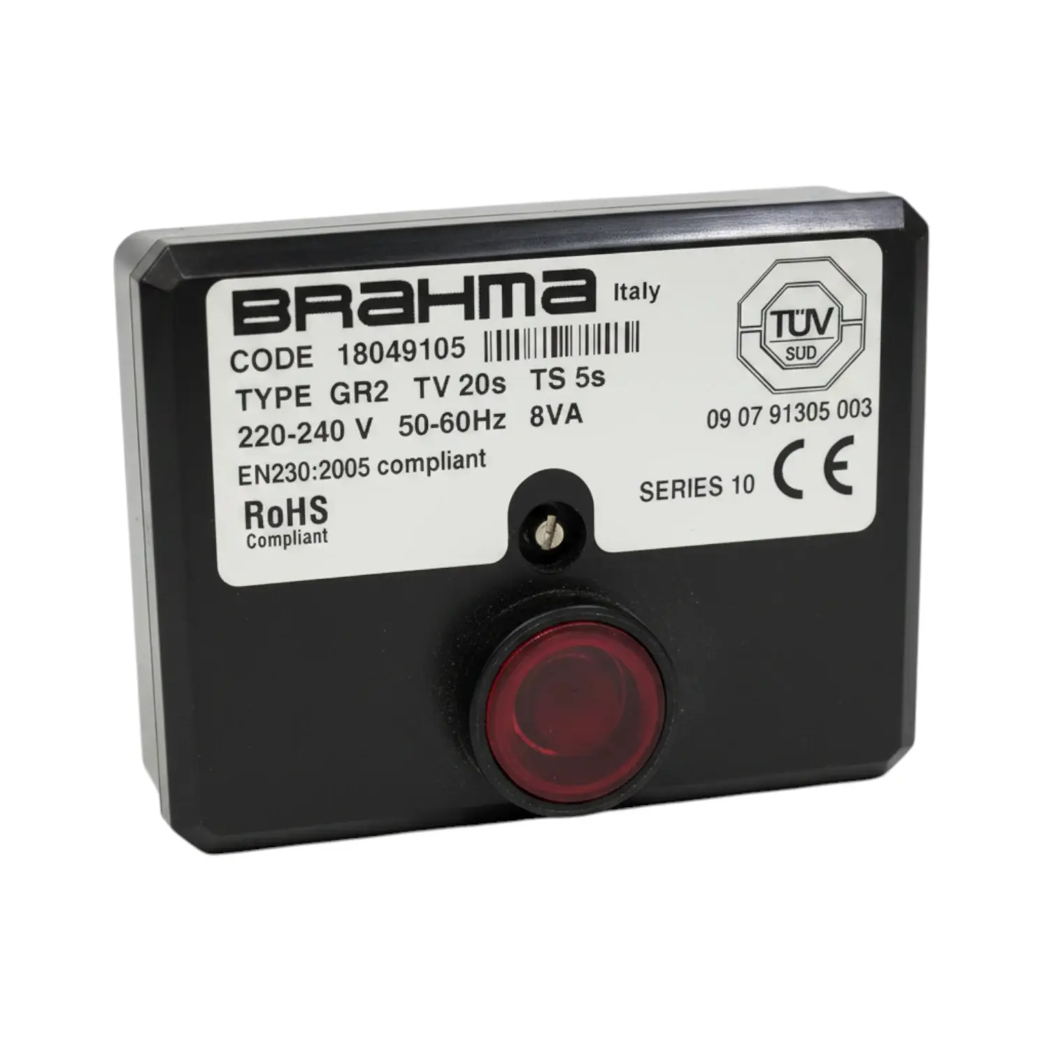 Brahma GR2 S10 automatic burner control box unit. Part 18049105.