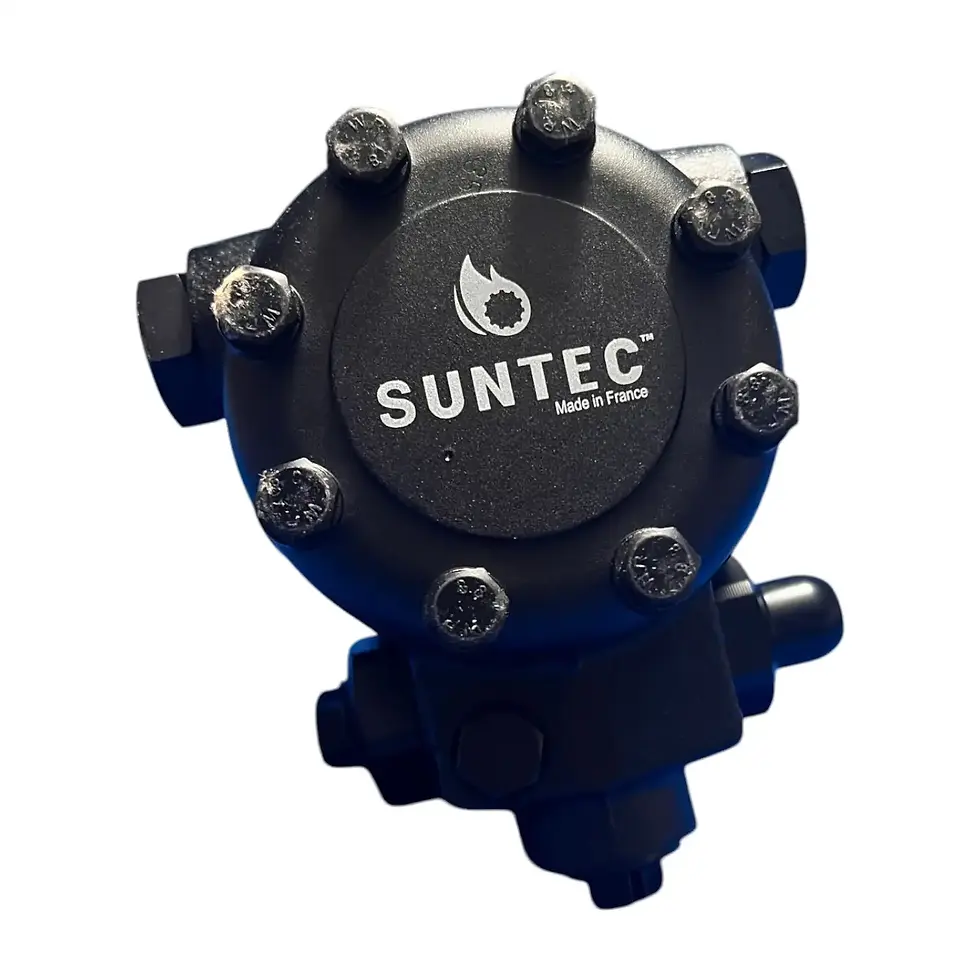 Suntec J6CA burner oil pump front connection interface.