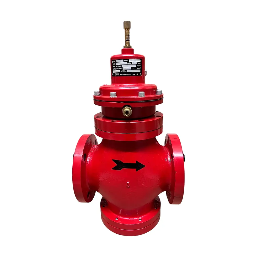 Thumbnail: Vanaz R6424 large bore flanged gas station regulator.