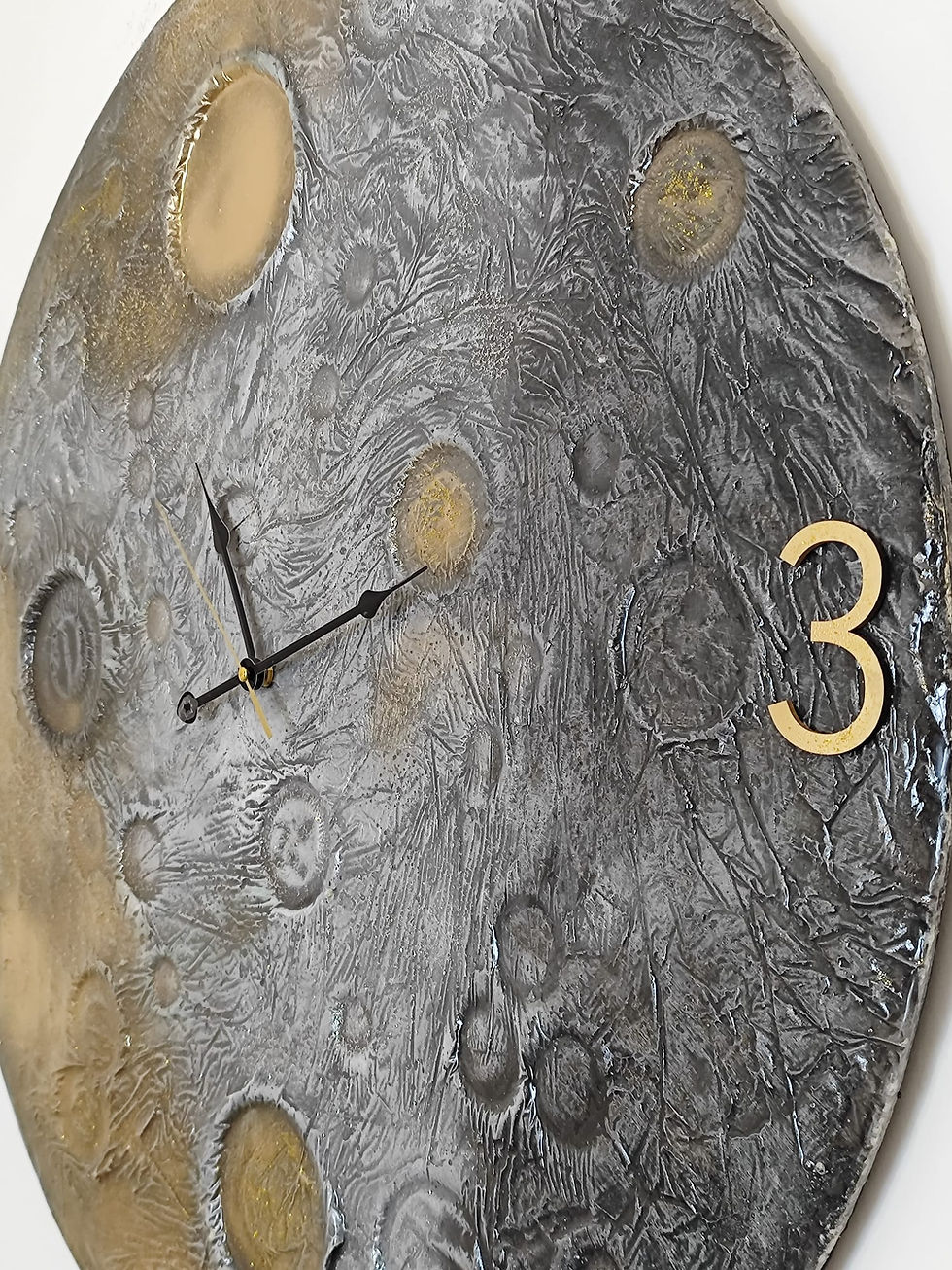 Küçük resim: 80 cm Ay Desenli Duvar Saati