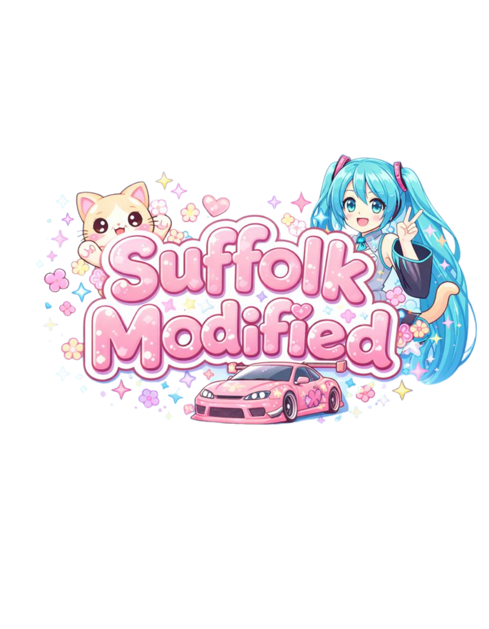 🌸 Suffolk Modified – Kawaii Anime Tee