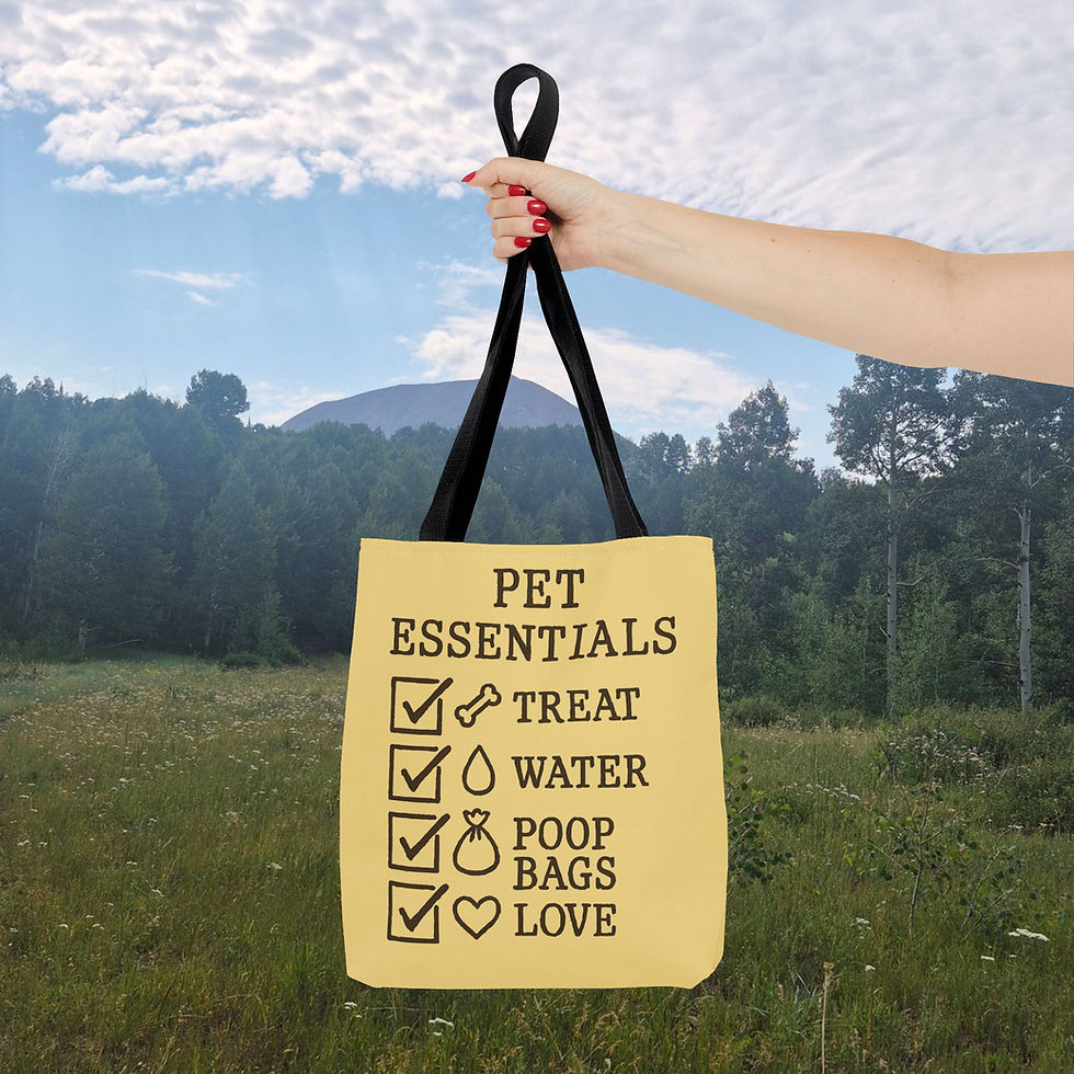 Thumbnail: Pet Essentials Tote Bag - Funny Dog Owner Gift, Dog Walking Bag