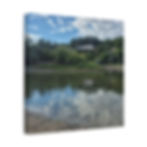 Thumbnail: Tranquil River Reflection Landscape -Sweet River Matte Canvas Wall Art  Series 