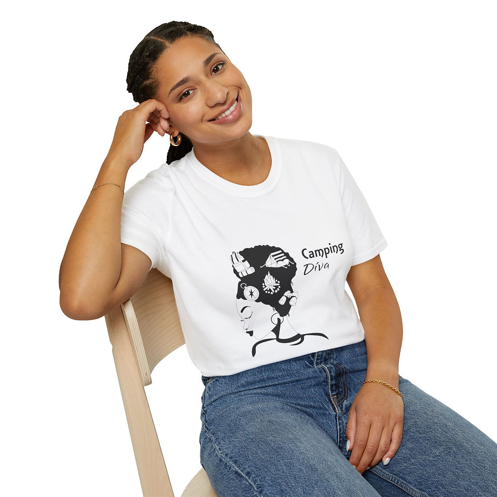 Thumbnail: Camping Diva T‑Shirt — Fun Outdoorsy Graphic Tee for Women