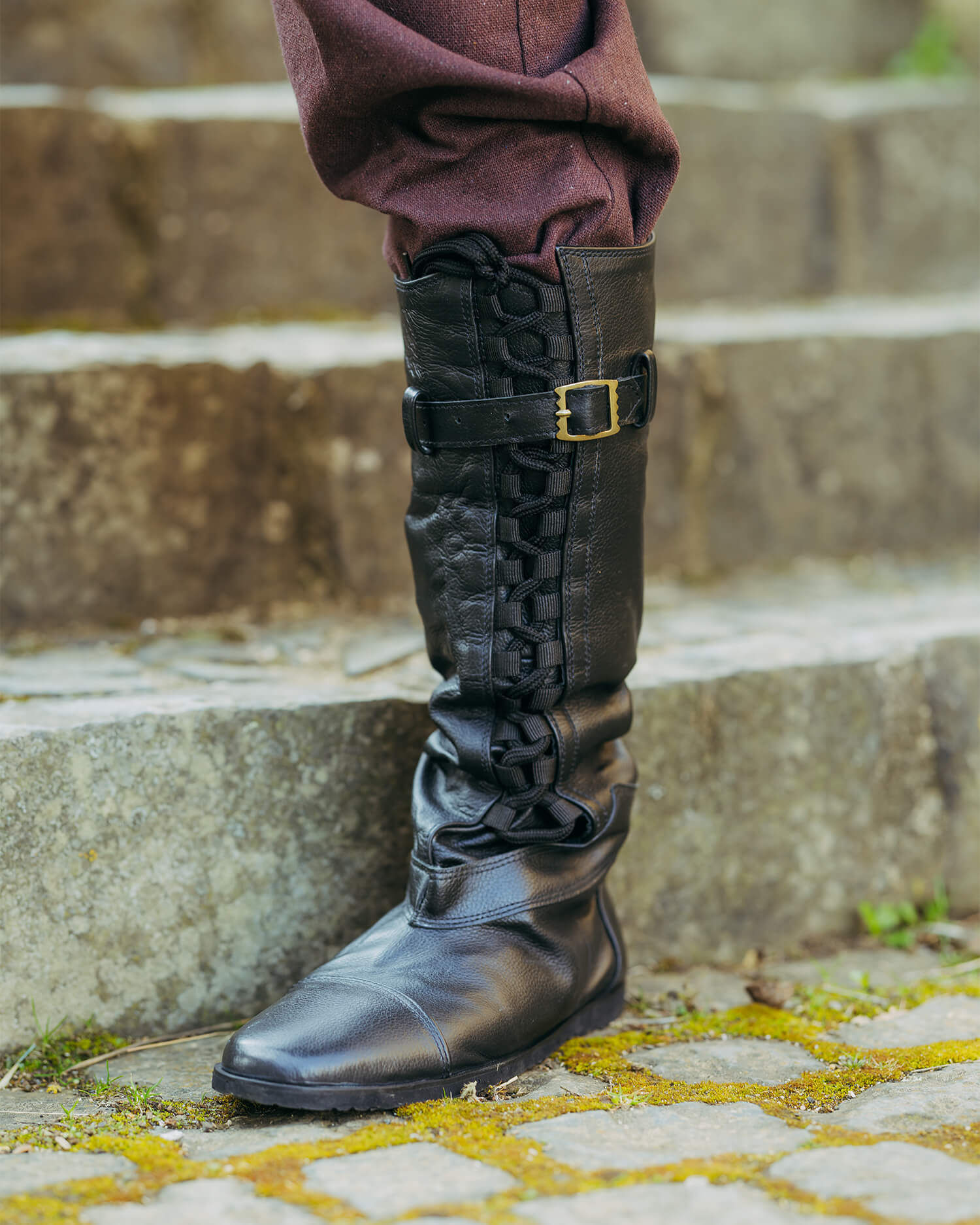 Bottes TARAS Cuir de vachette - Noires