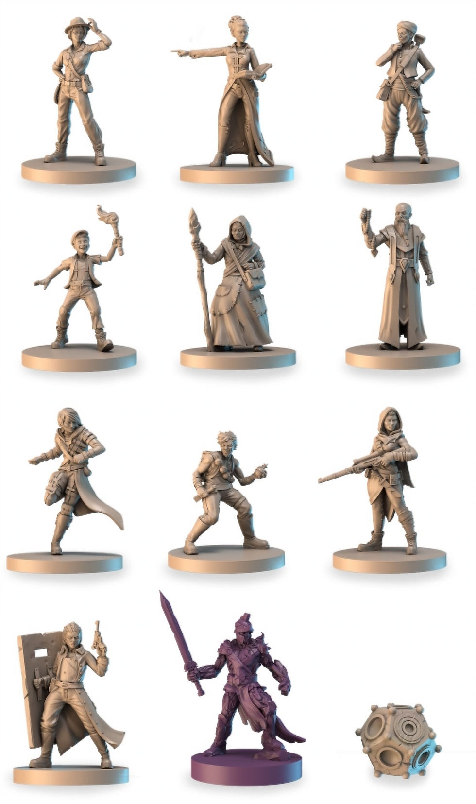 Miniature : SUB TERRA II - Pack de Figurines - Jeu de base