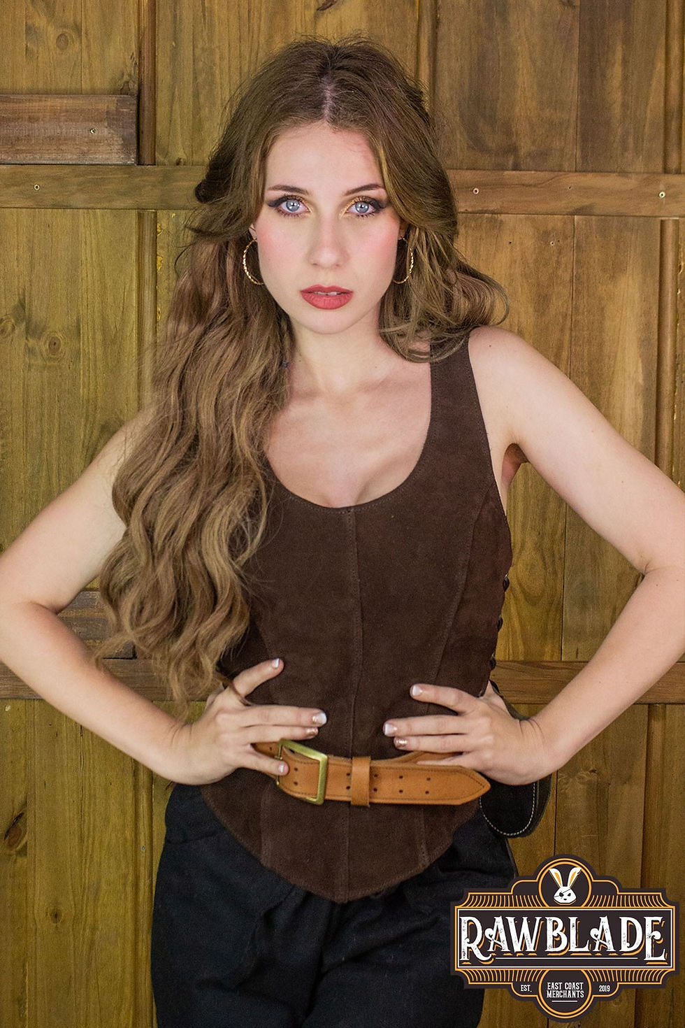 Miniature : Corset cuir GRANADA Marron