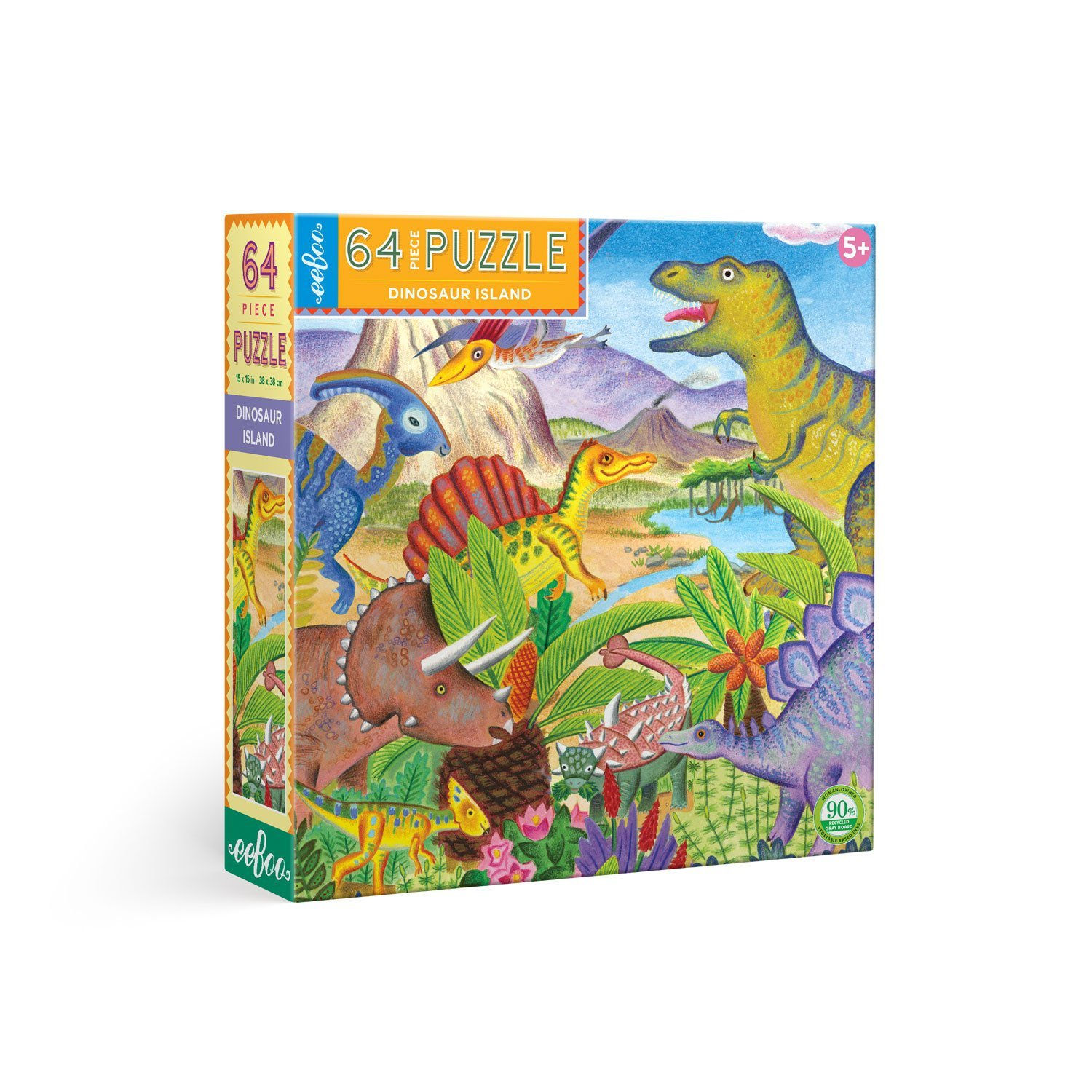 Puzzle L'île Des Dinosaures 64 Pièces