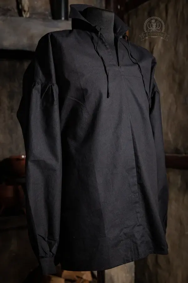 Chemise de mousquetaire REMY - Noire