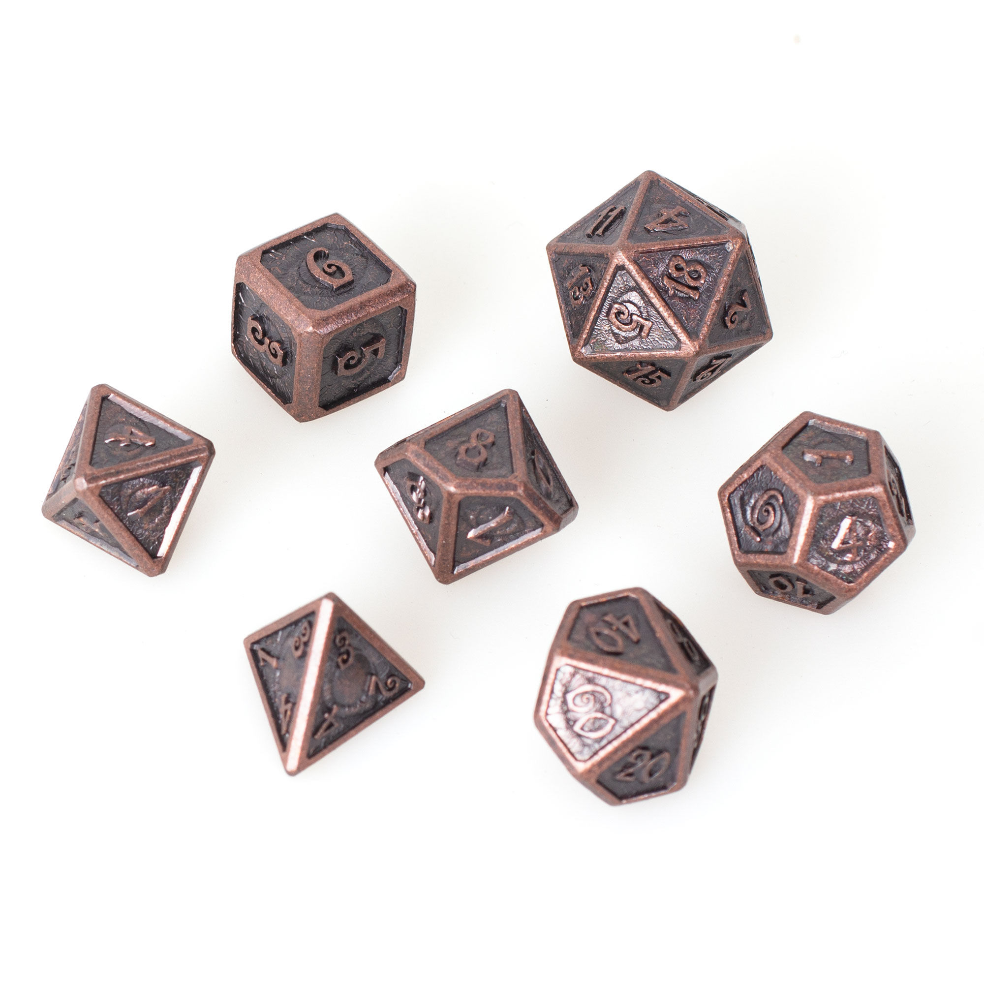 EPIC FORGE - Set de 7 dés Métal - DEVIL EYE - Bronze