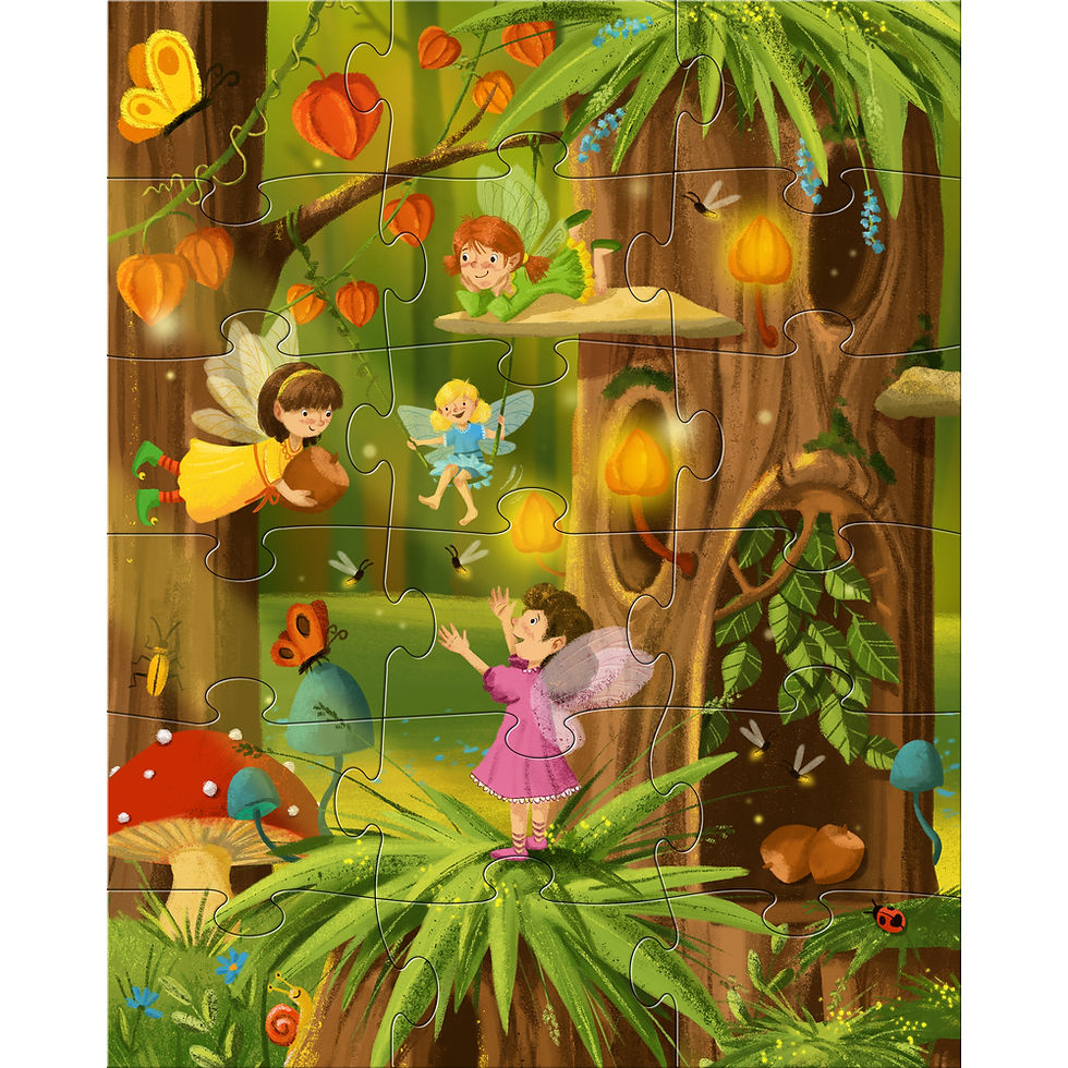 Miniature : Puzzles Pays des fées scintillant