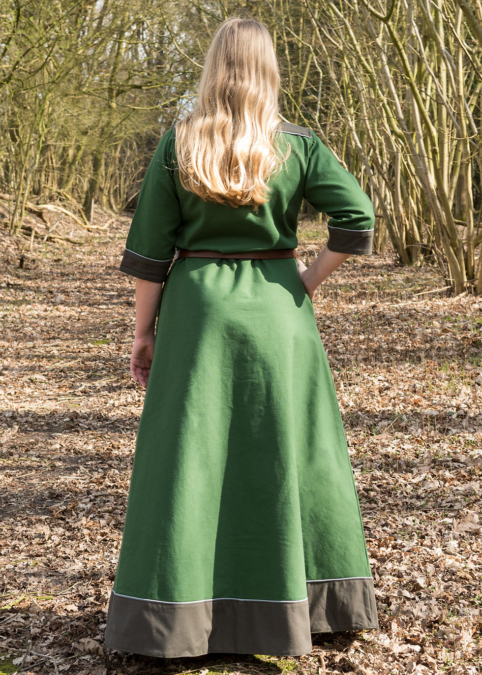 Miniature : Robe GESINE Marron / Vert