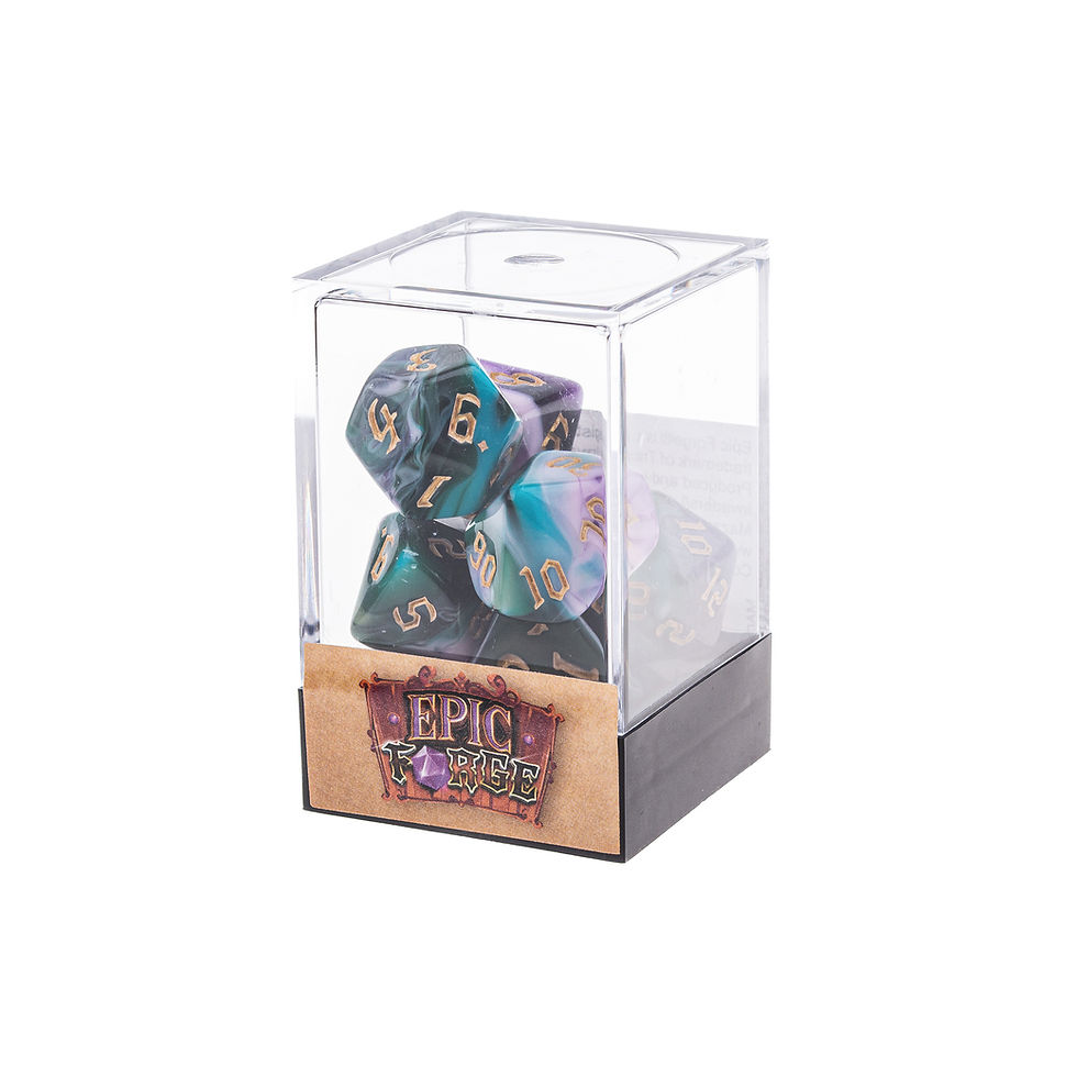 Miniature : EPIC FORGE - Set de 7 dés - ELFES DE LA NUIT