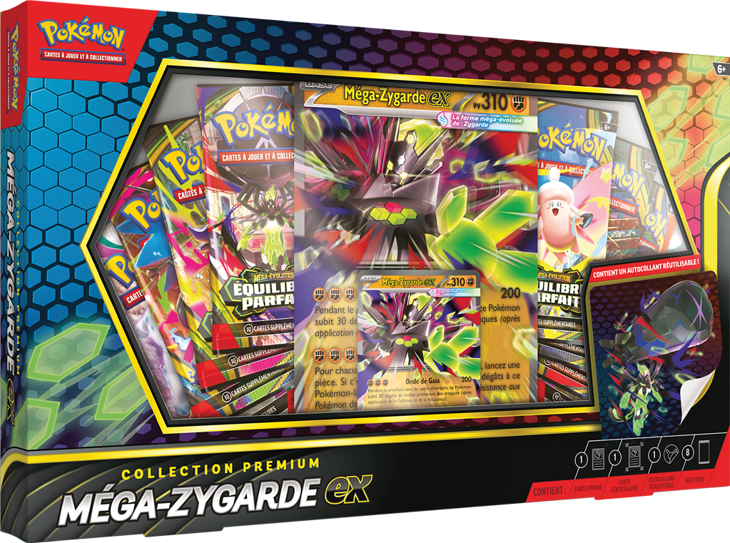 Pokémon : Coffret Collection PremiumMéga-Zygarde-Ex (8 boosters)
