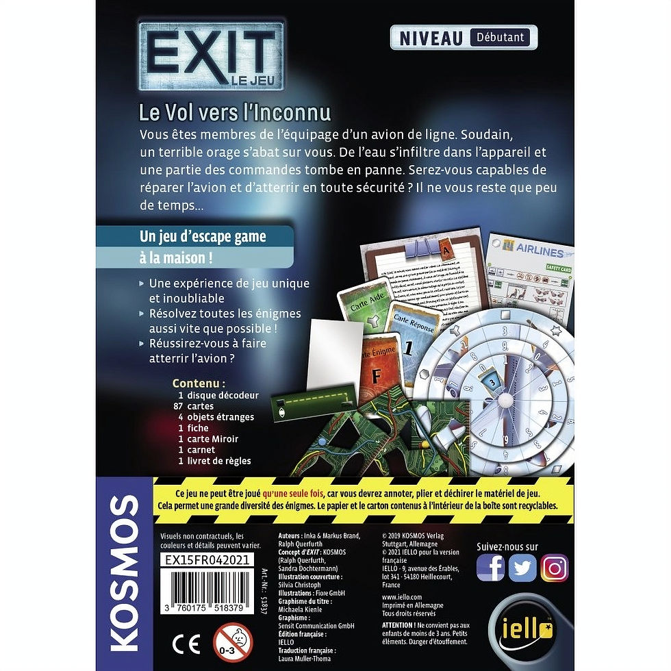 Miniature : EXIT : Le Vol vers l'Inconnu