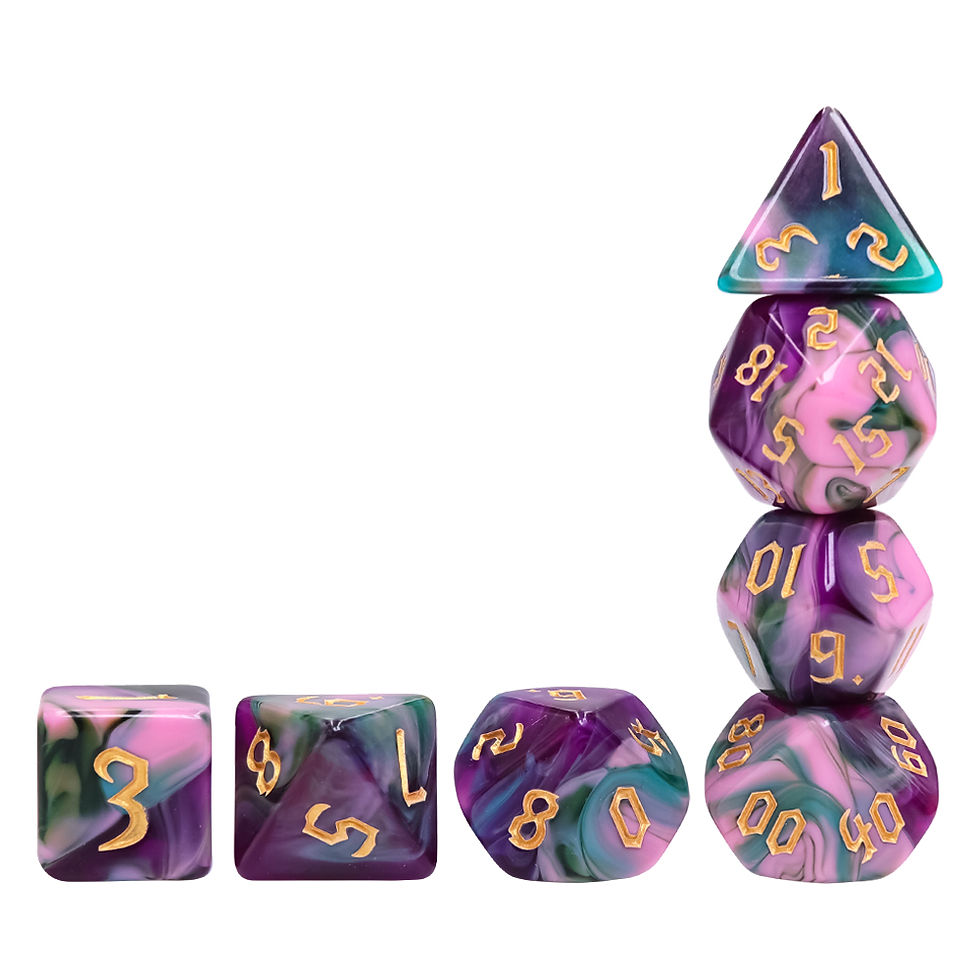 Miniature : EPIC FORGE - Set de 7 dés - ELFES DE LA NUIT