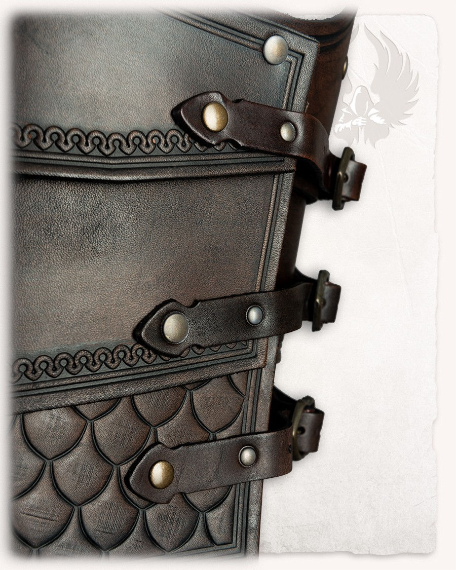 Miniature : Armure Cuir GAWAIN Marron
