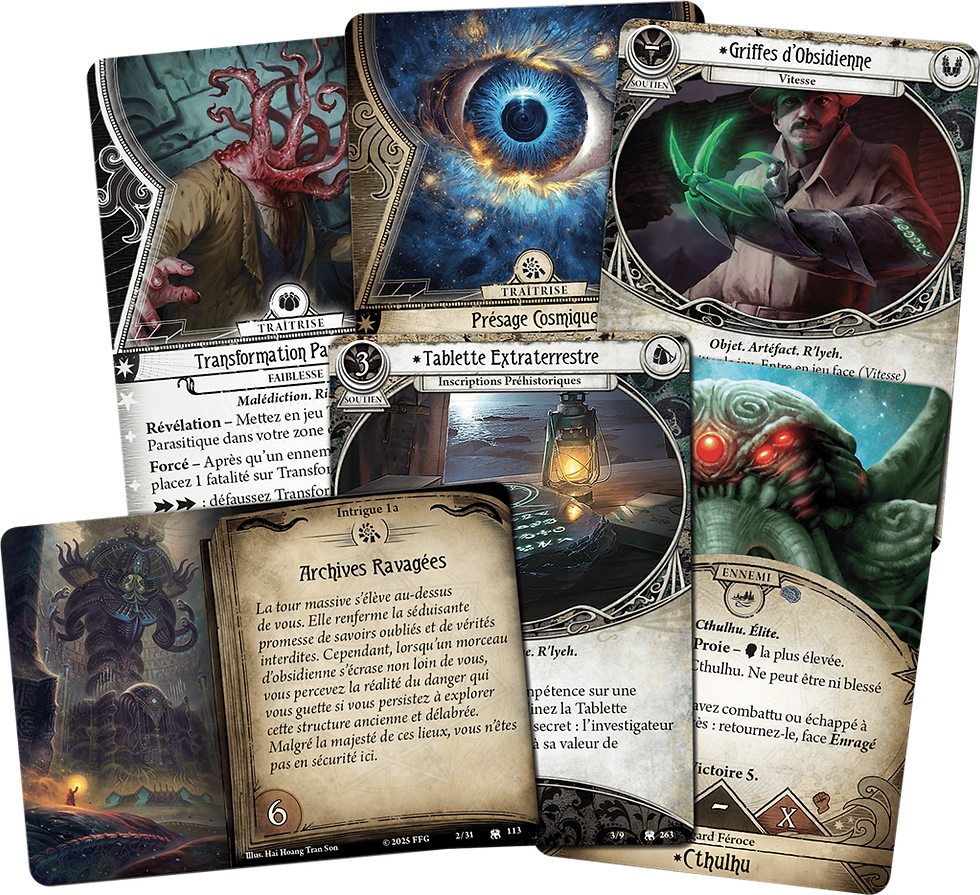 Miniature : HORREUR A ARKHAM : Le Jeu de Cartes - La Cité Engloutie - Campagne