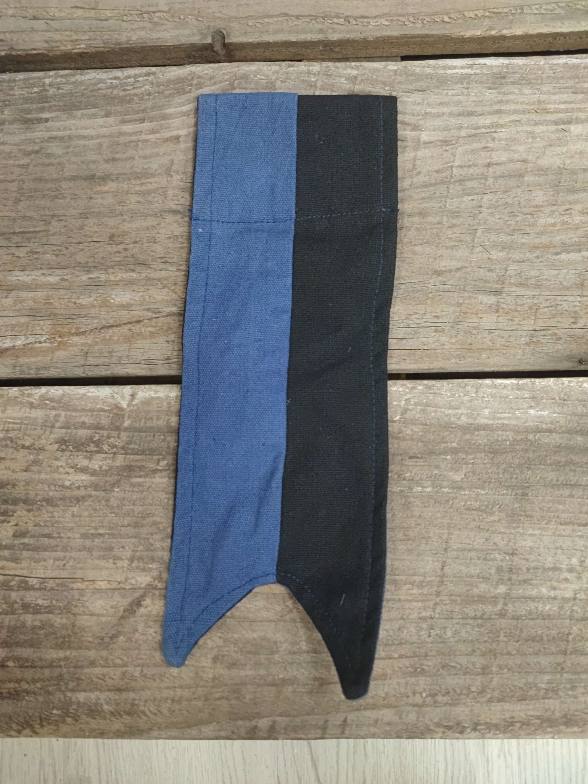 Blason de ceinture KORBIN - Queue d'aronde - Noir/Bleu