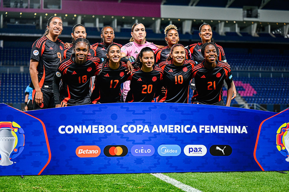 XI inicial de Colombia Vs Brasil | Foto: FCF