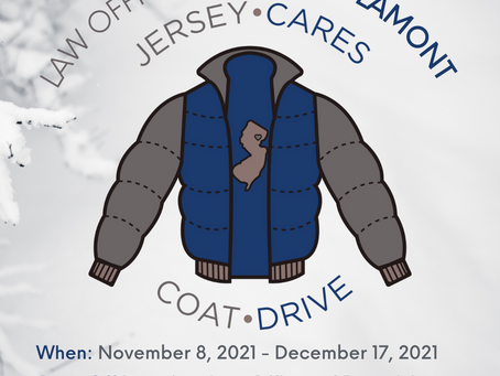 Annual Coat Drive: Law Offices of Peter J. Lamont and Jersey Cares
