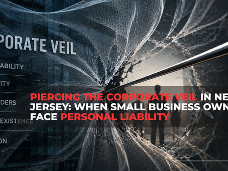 Piercing the Corporate Veil in New Jersey: When Small Business Owners Face Personal Liability