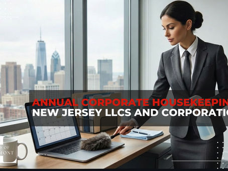 Annual Corporate Housekeeping For New Jersey LLCs And Corporations