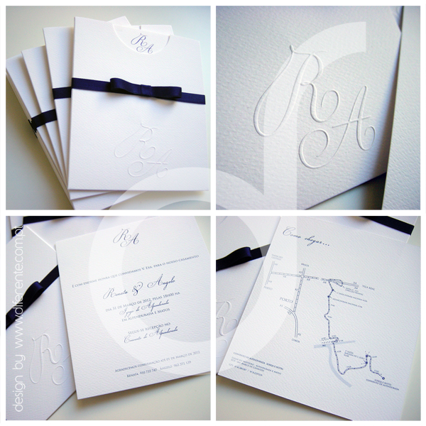 Classic wedding invitation