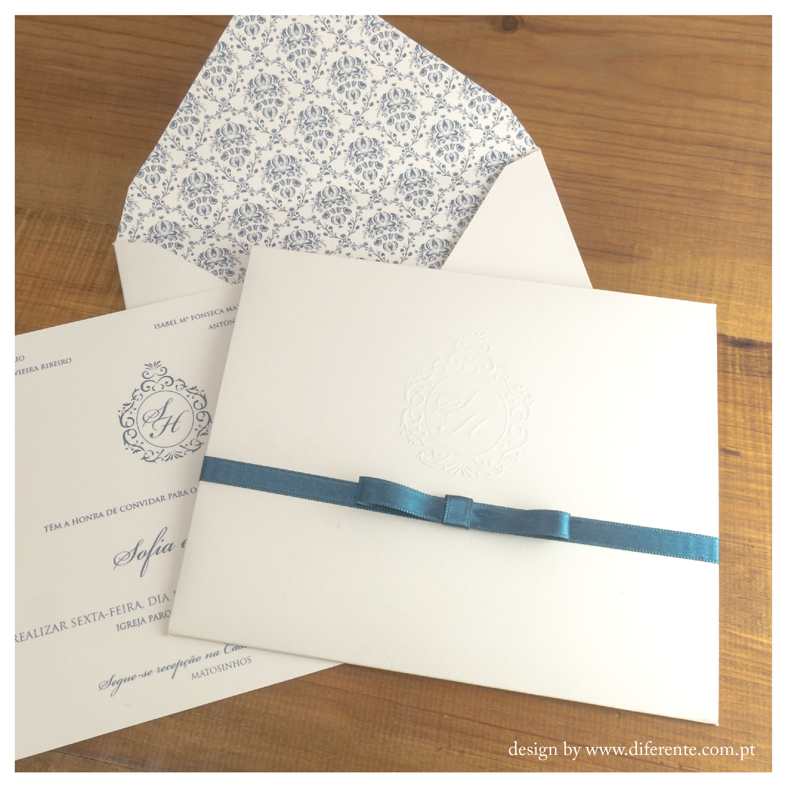 Classic wedding invitation