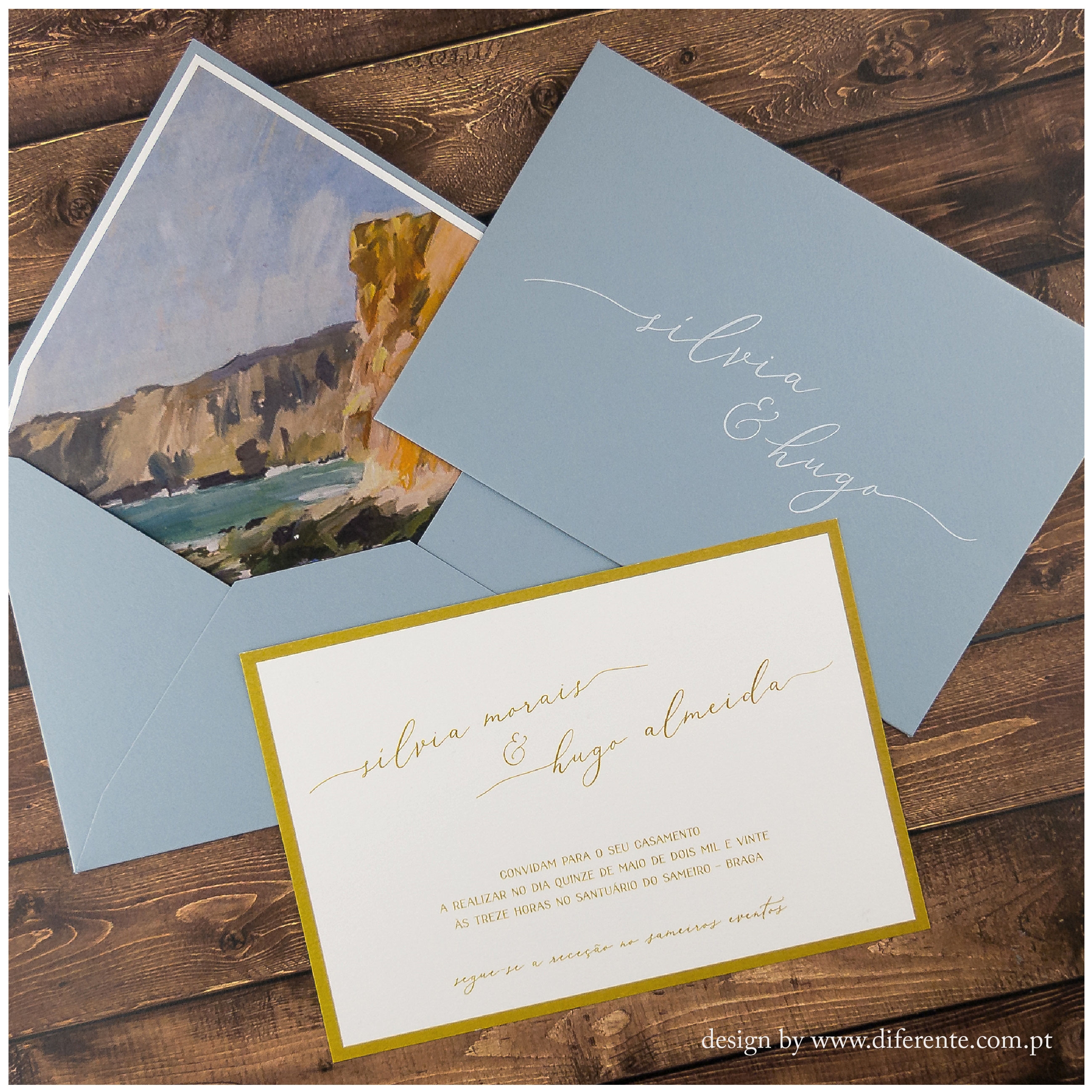 Classic wedding invitation