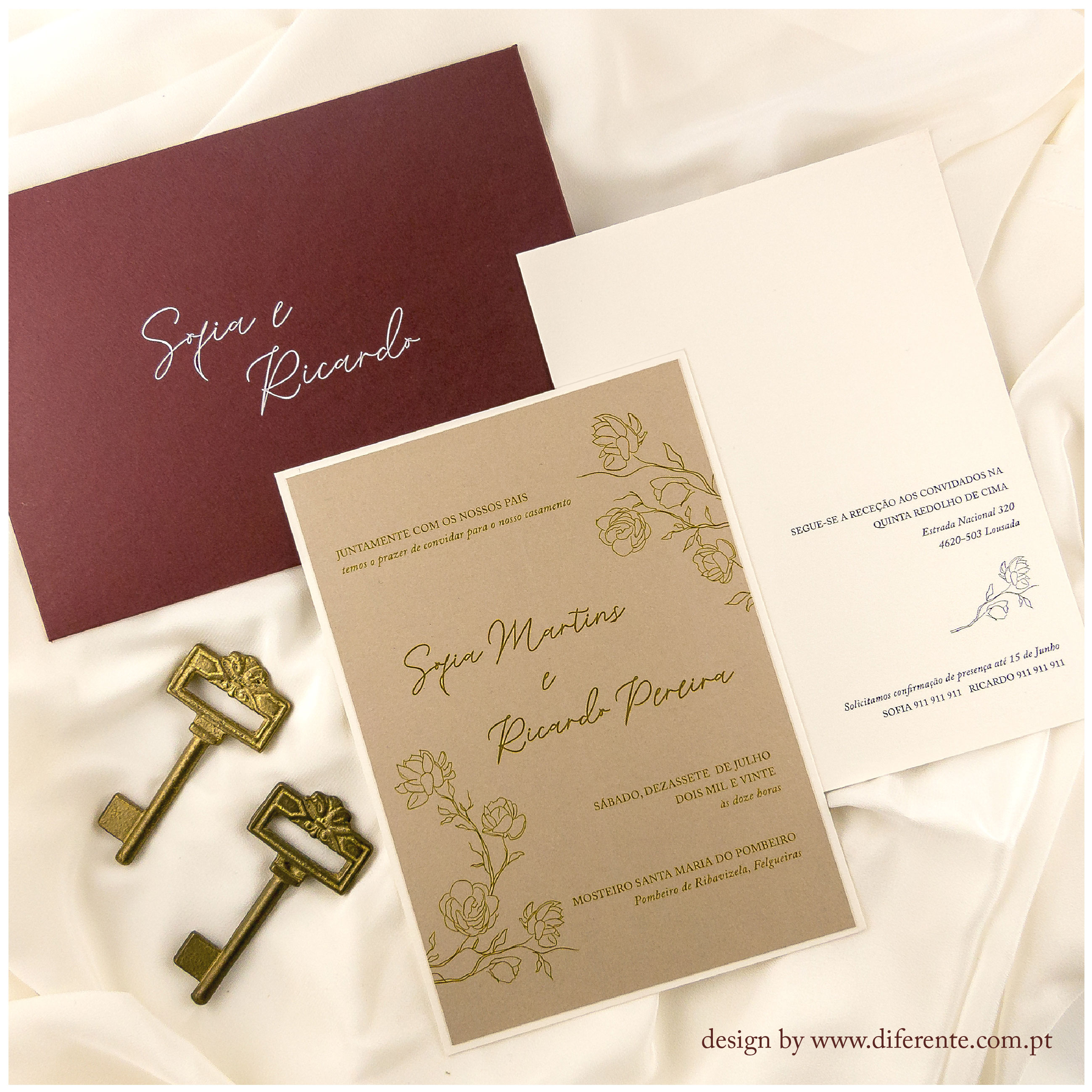 Classic wedding invitation