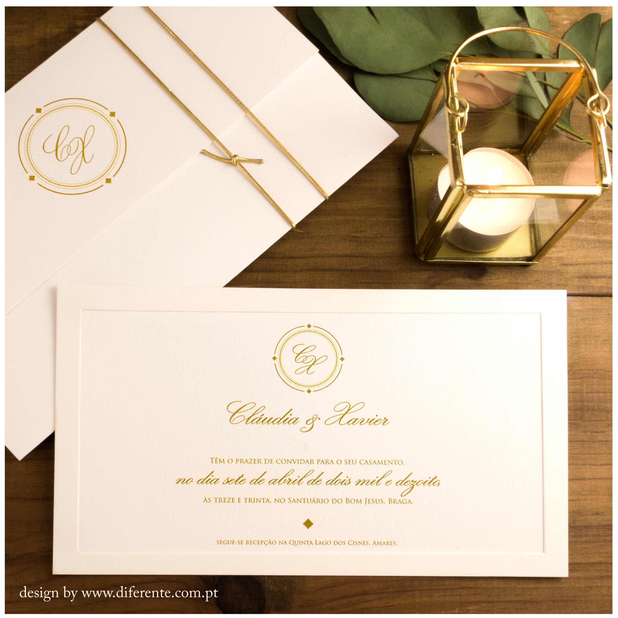 Classic wedding invitation