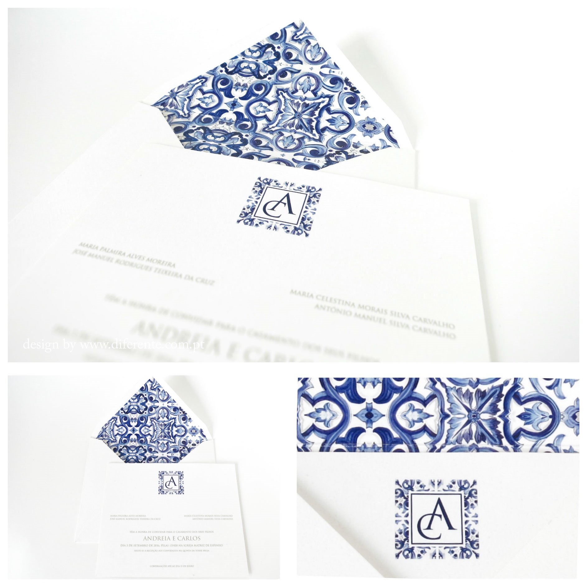 Classic wedding invitation