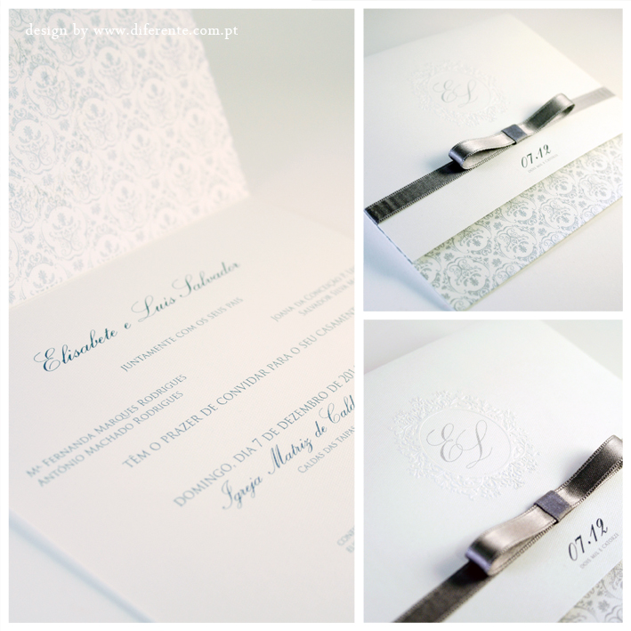 Classic wedding invitation