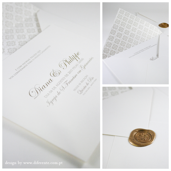 Classic wedding invitation